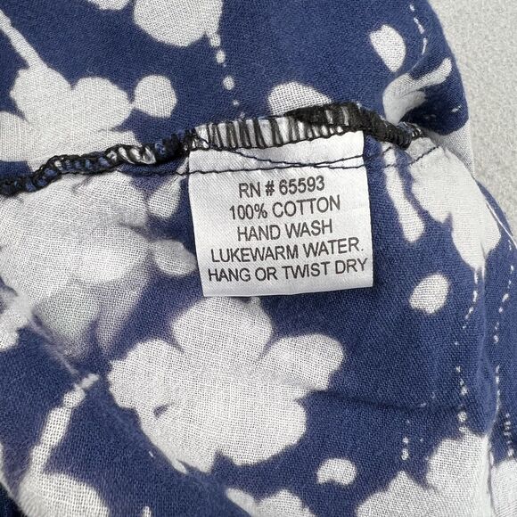 JP and Mattie Cap Sleeve Blue Floral Midi‎ Flowy A Line Dress Small - Picture 9 of 12